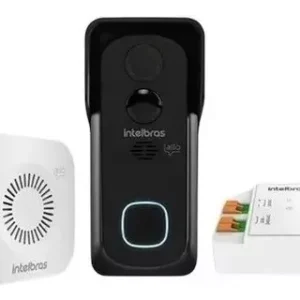 Descrição SEU AMBIENTE MAIS PROTEGIDO! O Vídeo Porteiro Wi-Fi Allo w5+ é a solução completa para você e sua família terem segurança, conectividade, praticidade e tecnologia. Deixe sua casa mais inteligente e desfrute de uma vida plena com todos os benefícios. Atenda, visualize e abra fechadura remotamente através do app Intelbras Allo. O w5+ é composto por um vídeo porteiro, uma campainha e um módulo relê sem fio para abertura de portas pelo aplicativo. Lembrando que o produto possui câmera com visão noturna e infravermelho, podendo assim, acompanhar tudo no escuro e até mesmo em dias chuvoso, pois o aparelho tem proteção contra poeira e contra respingo de água. O diferencial do produto é que ele tem a função para tirar fotos e gravar vídeos de forma automática ou por comando. A instalação é sem fios, basta conectá-lo à tomada ou colocar as baterias, configurar e está pronto para o uso. -------------------------------------------------------------------------------------- DIMENSÕES: Largura: 6,1 cm Altura: 13,3 cm Profundidade: 2,6 cm